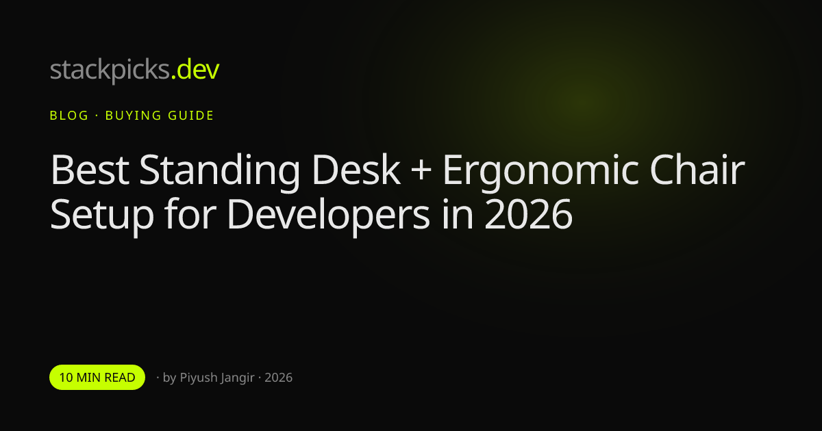 Best Standing Desk + Ergonomic Chair Setup for Developers in 2026