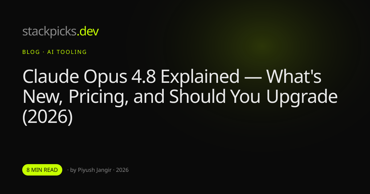 Claude Opus 4.8 Explained — What's New, Pricing, and Should You Upgrade (2026)
