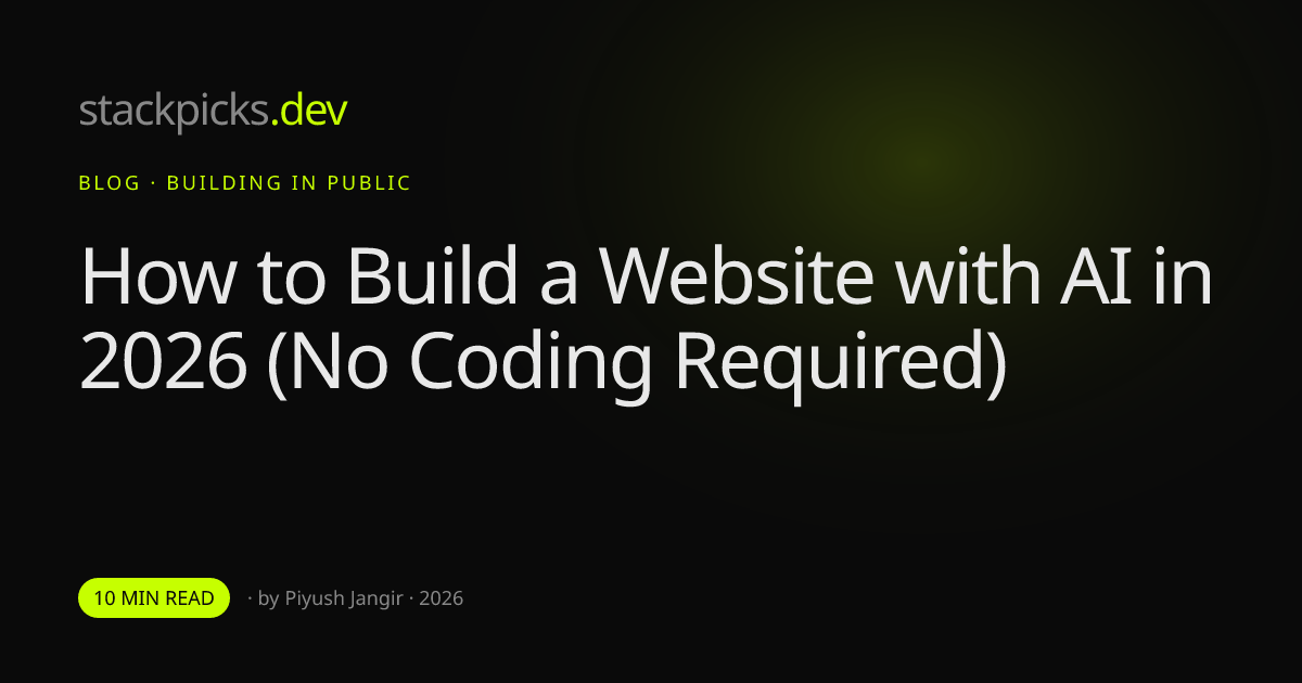 How to Build a Website with AI in 2026 (No Coding Required)