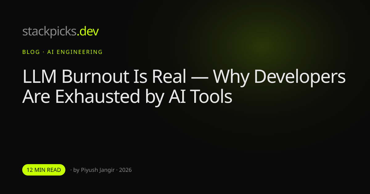 LLM Burnout Is Real — Why Developers Are Exhausted by AI Tools