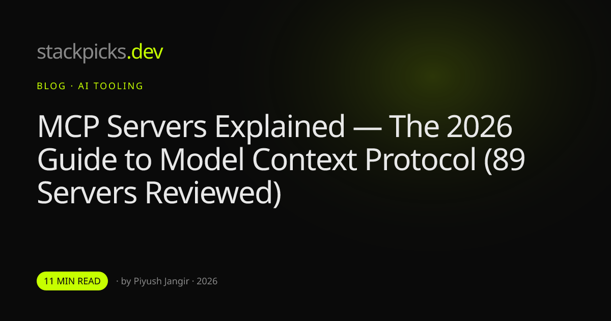 MCP Servers Explained — The 2026 Guide to Model Context Protocol (89 Servers Reviewed)