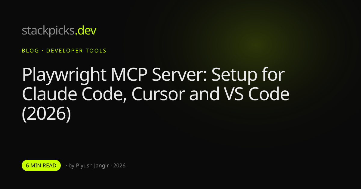 Playwright MCP Server: Setup for Claude Code, Cursor and VS Code (2026)