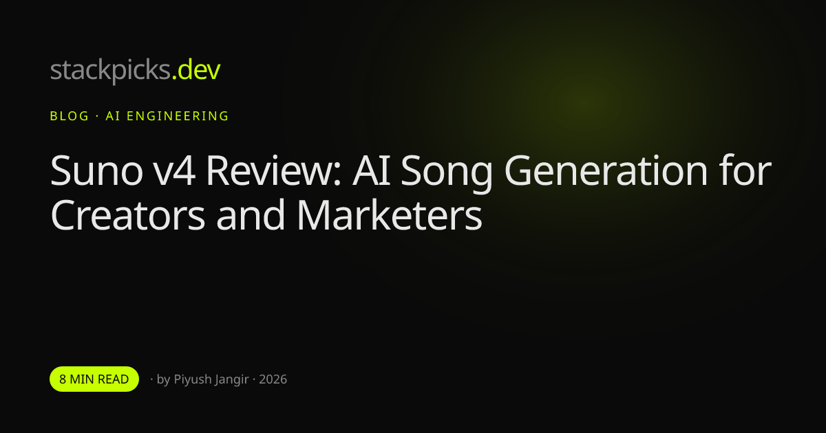 Suno v4 Review: AI Song Generation for Creators and Marketers